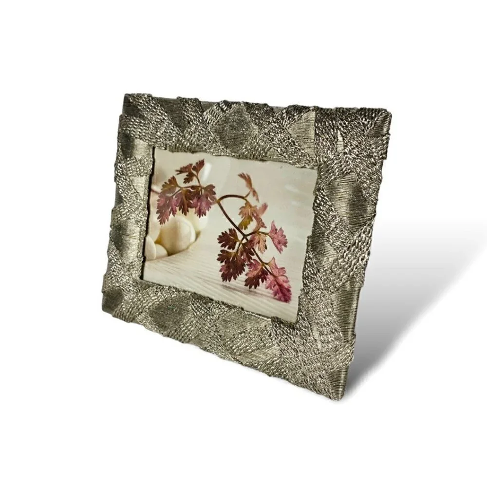 TWO BEAUTIFUL SILVER PHOTO PICTURE FRAMES BUNDLE Like New!